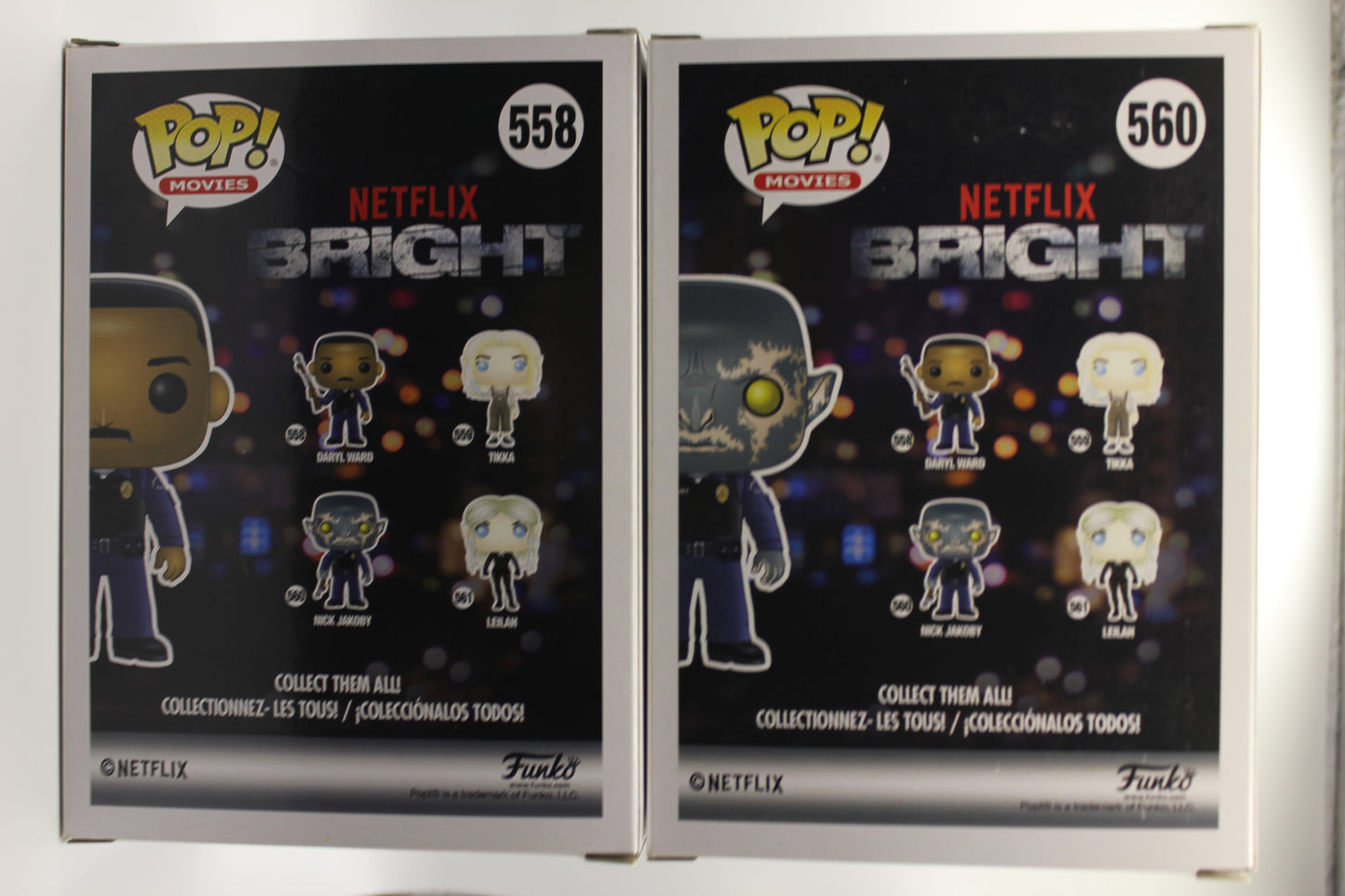 Netflix's Bright Daryl Ward & Nick Jakoby 2 PACK Funko Pop COA