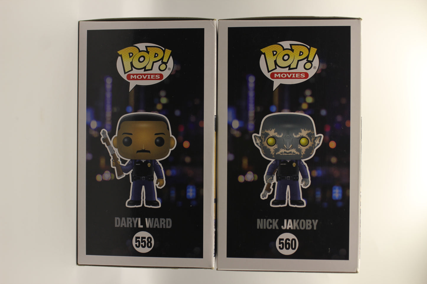 Netflix's Bright Daryl Ward & Nick Jakoby 2 PACK Funko Pop COA