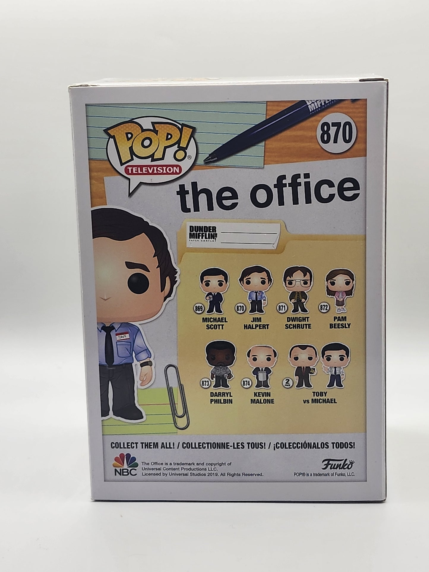 The Office Jim Halpert Signed Funko (CHASE)