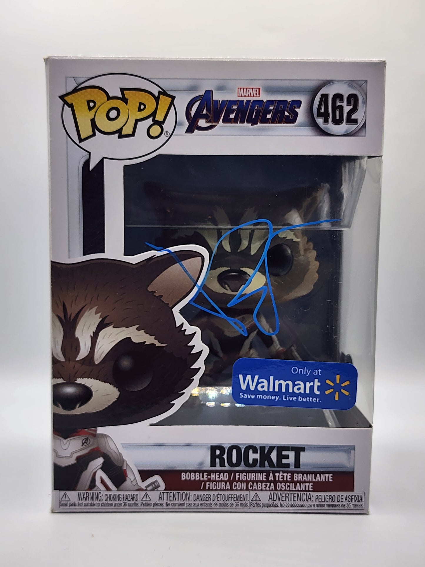 Marvel Avenger's ROCKET Signed Walmart Exclusive Funko