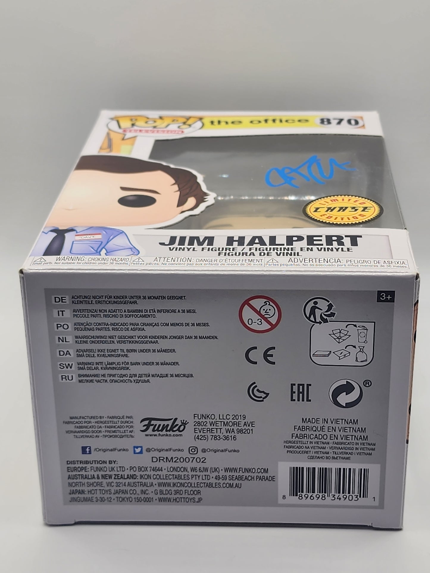 The Office Jim Halpert Signed Funko (CHASE)